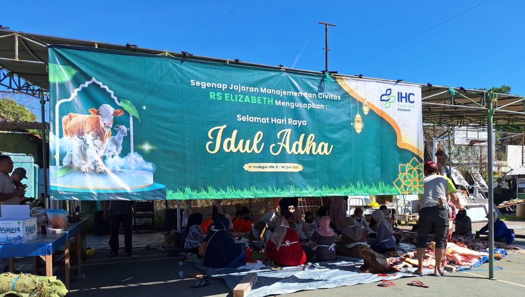Idul Adha 2025, IHC RS Elizabeth Kurban 2 Ekor Sapi dan 12 Kambing