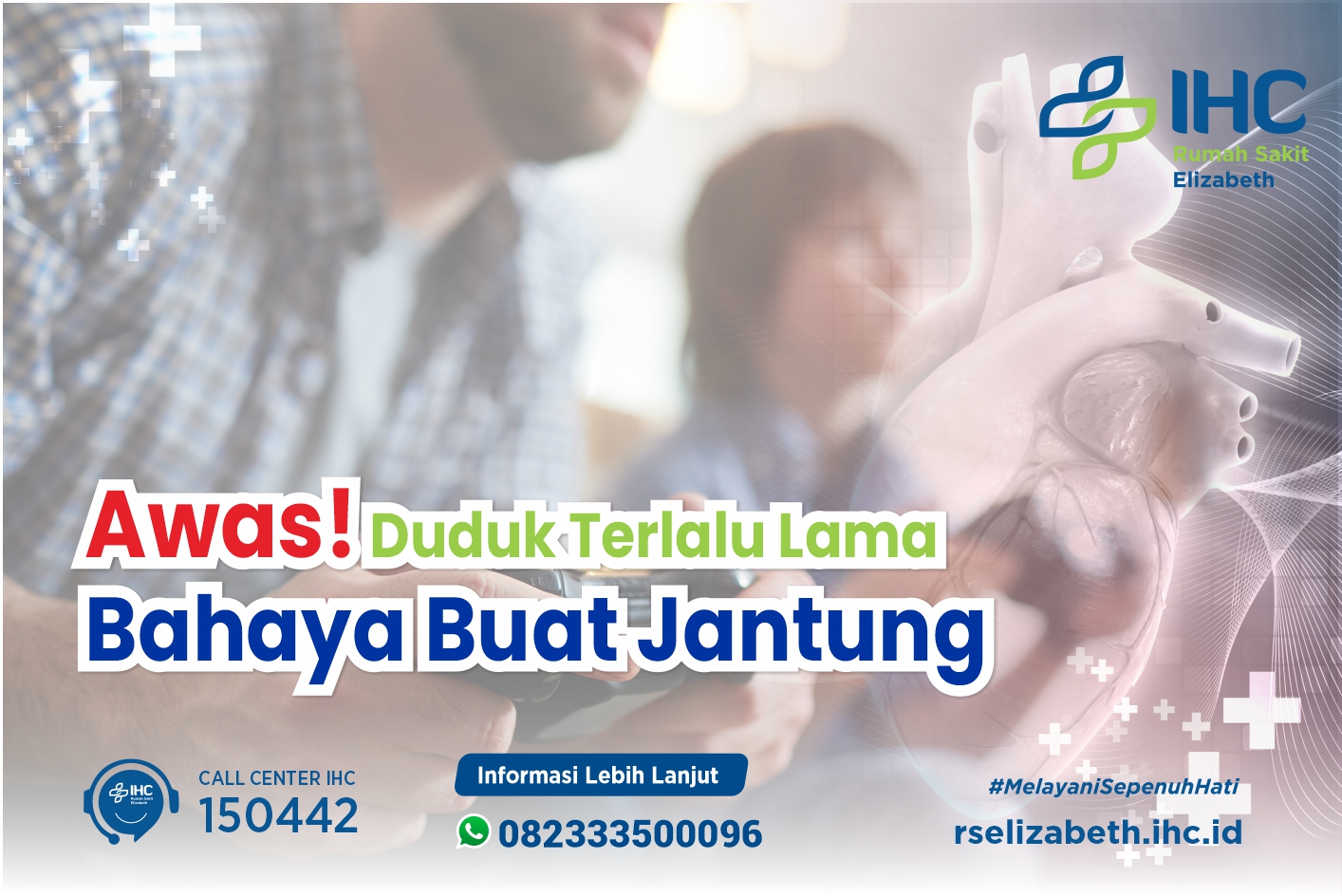 Awas! Duduk Terlalu Lama Bahaya Buat Jantung